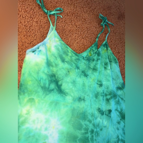 🌿Organic🌀Reiki Infused Psychedelic Tie Dye Jungmaven Hemp Sespe Short Romper - Picture 11 of 11